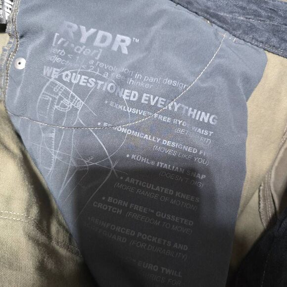 Kuhl Rydr Twill Forged Iron Hiking Outdoor Pants  40x36 - Picture 6 of 7